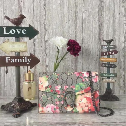 Gucci Dionysus GG Supreme Canvas Umhängetasche 409340 Braun