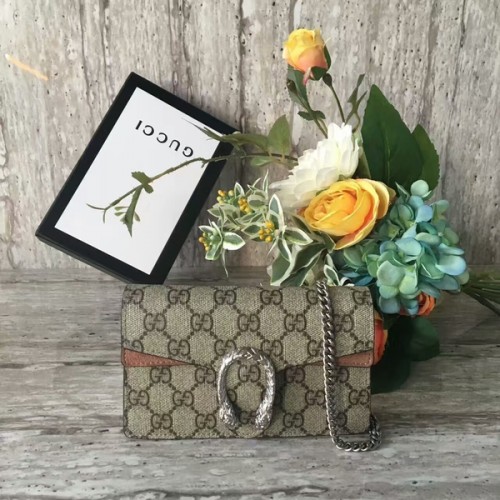 Gucci Dionysus GG Supreme Mini-Umhängetasche 476432 Kamel