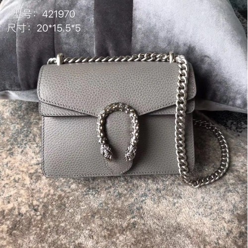 Gucci Dionysus Lichee Muster Mini Umhängetasche 421970 grau