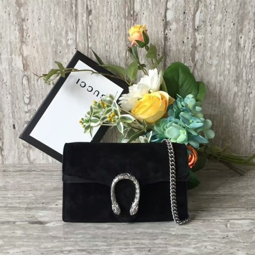 Gucci Dionysus Wildleder Mini Umhängetasche 476432C Schwarz