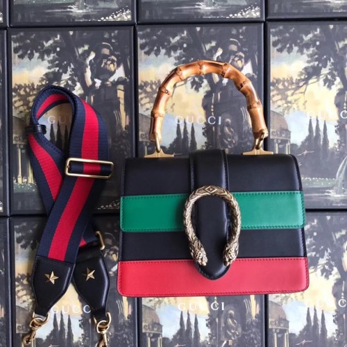 Gucci Dionysus kleine Henkeltasche 523367 schwarz&rot&grün