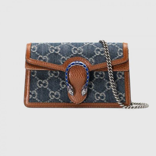 Gucci Dionysus Super-Mini-Tasche 476432 Dunkelblau