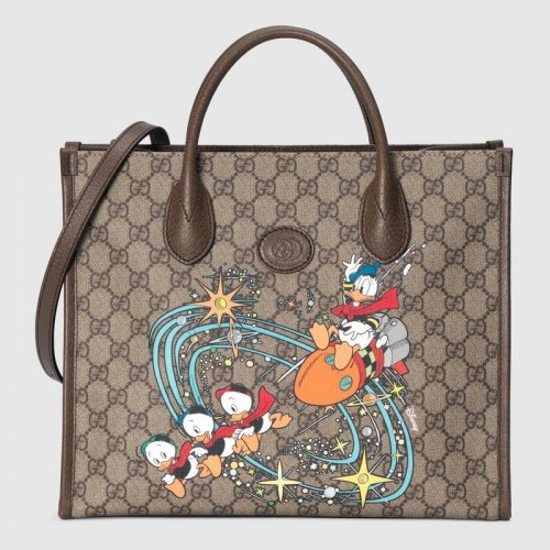 Gucci Disney x Gucci Donald Duck Tragetasche 648134 braun