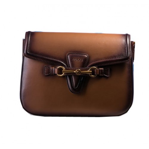 Gucci Emily Schultertasche aus Nappaleder 370835 Weizen