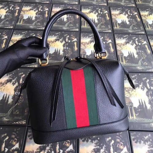 Gucci GG Kalbsleder hochwertige Einkaufstasche 523433 schwarz