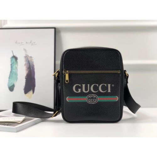 Gucci GG Kalbsleder Messenger Bags 523691 schwarz