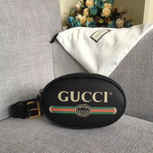 Gucci GG Kalbsleder Gürteltasche 476434 schwarz