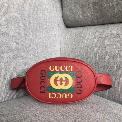 Gucci GG Kalbsleder Gürteltasche 476434 rot