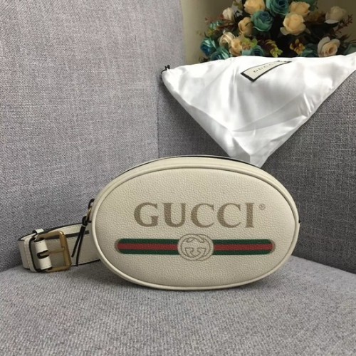 Gucci GG Kalbsleder Gürteltasche 476434 weiß