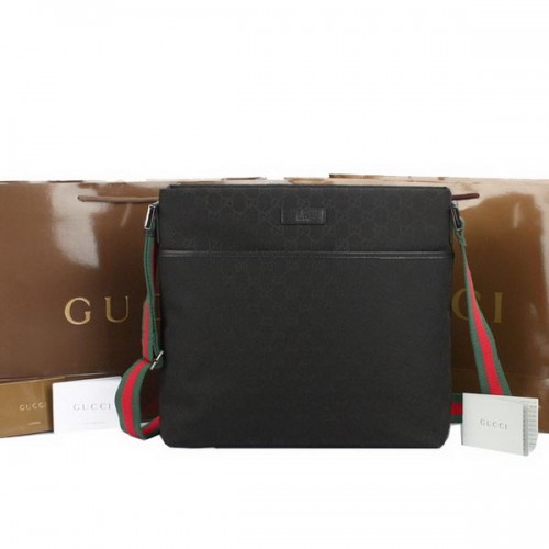 Gucci GG Canvas Medium Messenger Bag 189751 Schwarz