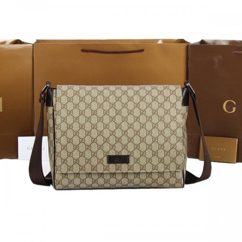 Gucci GG Canvas Kleine Umhängetasche 146236 Braun