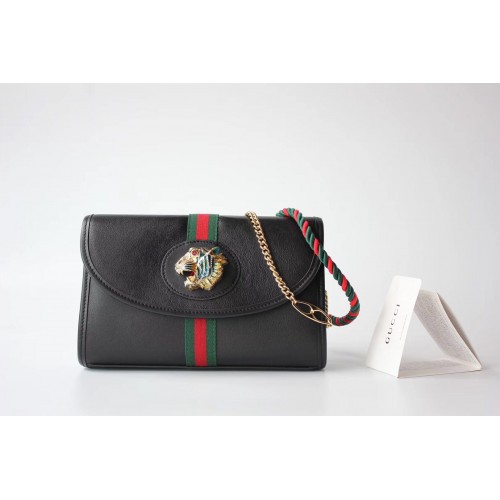 Gucci GG Leder Umhängetasche 570145 schwarz