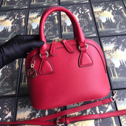 Gucci GG Leder Tragetasche 449661 rot