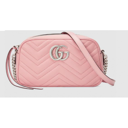 Gucci GG Marmont Matelasse Schultertasche 447632 hellrosa