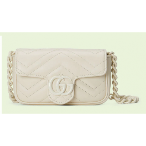 Gucci GG Marmont Gürteltasche 699757 weiß