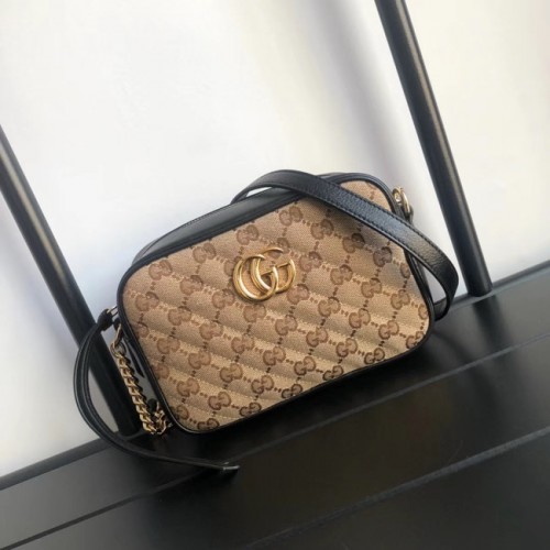Gucci GG Marmont Canvas Minitasche 448065 Schwarz