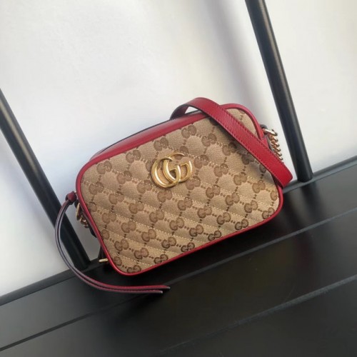 Gucci GG Marmont Canvas Minitasche 448065 rot