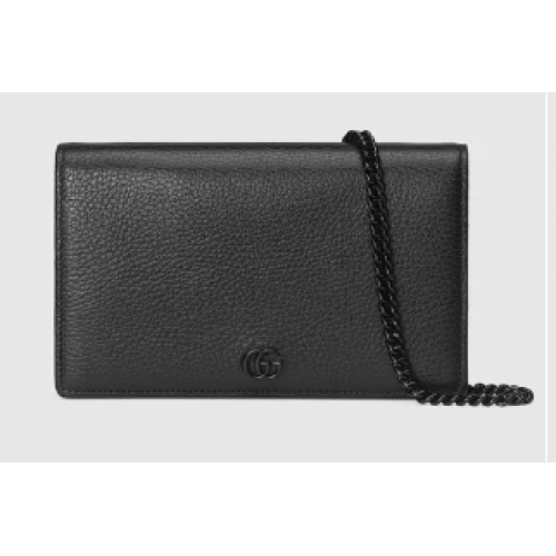 Gucci GG Marmont Kettengeldbörse 497985 schwarz