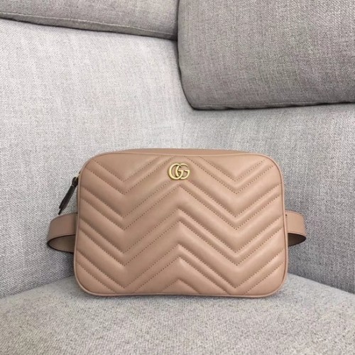Gucci GG Marmont Matelasse Gürteltasche 523380 apricot
