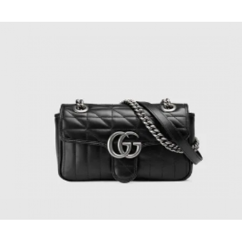 Gucci GG Marmont Matelasse Minitasche 446744 schwarz
