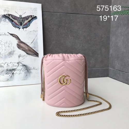 Gucci GG Marmont Mini-Beuteltasche 575163 rosa