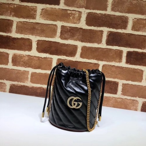 Gucci GG Marmont Mini-Beuteltasche A575163 schwarz