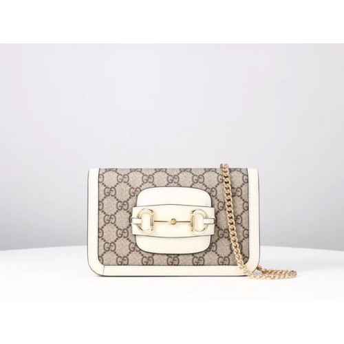 Gucci GG Marmont Mini-Umhängetasche 600663 weiß