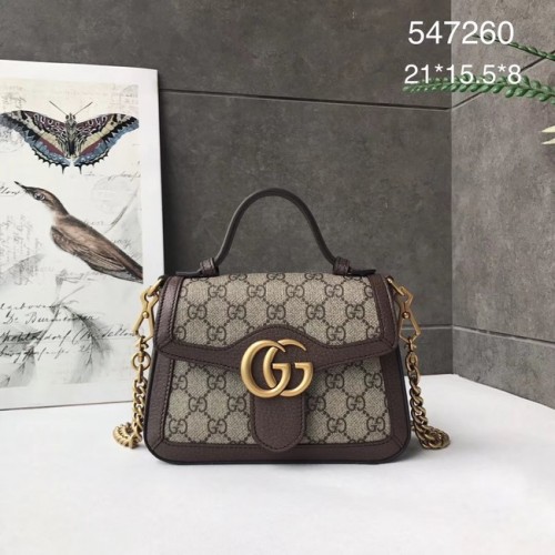Gucci GG Marmont Mini-Henkeltasche 547260 braun