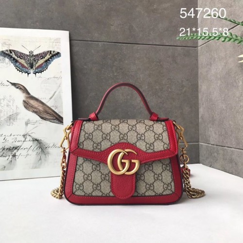 Gucci GG Marmont Mini-Henkeltasche 547260 rot