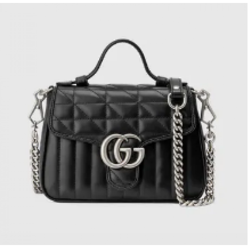 Gucci GG Marmont Mini-Henkeltasche 583571 schwarz
