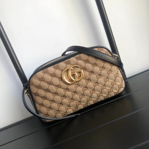 Gucci GG Marmont kleine Umhängetasche 447632 schwarz