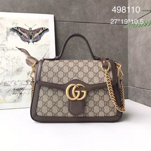 Gucci GG Marmont kleine Henkeltasche 498110 braun