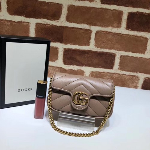 Gucci GG Marmont Super-Clutch-Tasche 575161 Nude
