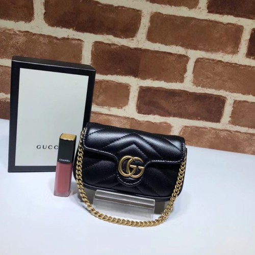 Gucci GG Marmont Super Clutch Tasche 575161 schwarz