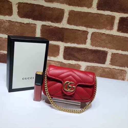 Gucci GG Marmont Super Clutch Tasche 575161 rot
