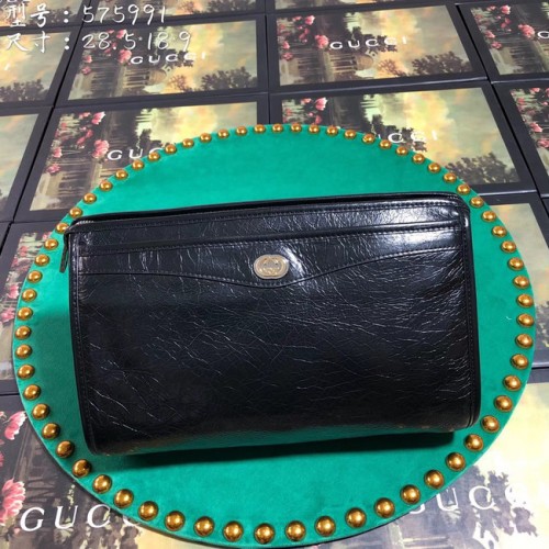 Gucci GG Original Lederhandtasche 575991 schwarz