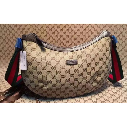Gucci GG Plus Medium Umhängetasche 181092 Braun