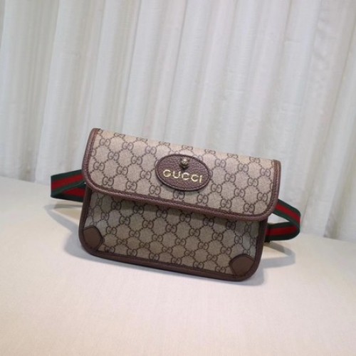 Gucci GG Supreme Gürteltasche 493930 Braun