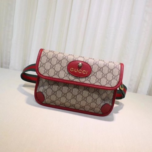 Gucci GG Supreme Gürteltasche 493930 Rot
