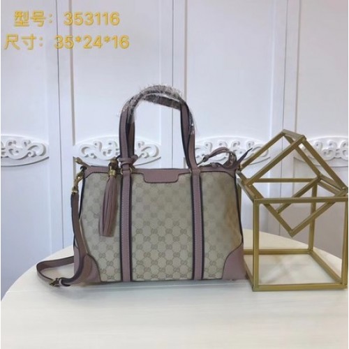 Gucci GG Supreme Canvas Einkaufstasche 353116 Rose