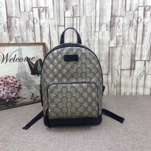 Gucci GG Supreme Bienenrucksack 427042 Schwarz