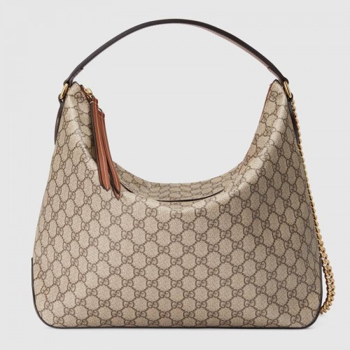 Gucci GG Supreme große Hobo 477324 braun