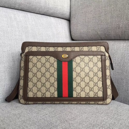 Gucci GG Supreme mittelgroße Umhängetasche 523354