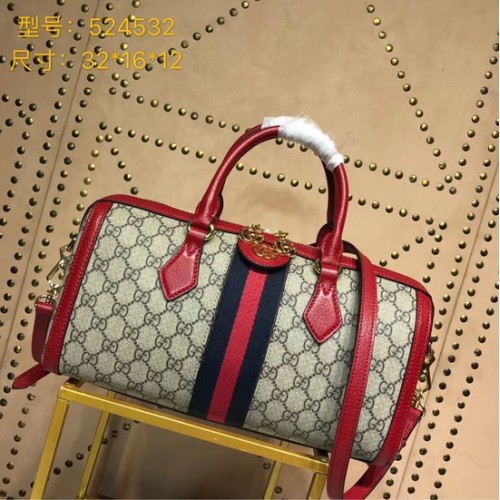 Gucci GG Canvas Ophidia hochwertige Einkaufstasche 524532 rot