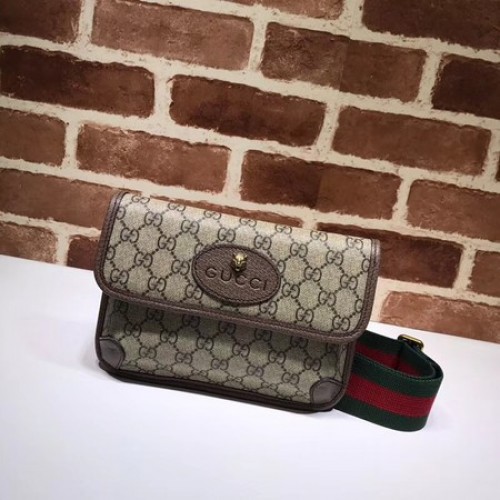 Gucci GG Canvas Supreme Hüfttasche 489617 braun