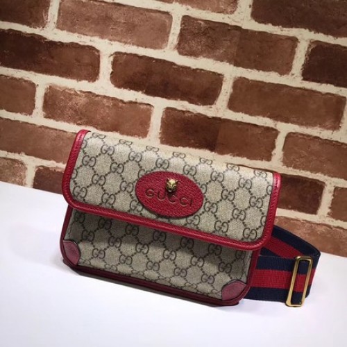 Gucci GG Canvas Supreme Hüfttasche 489617 rot