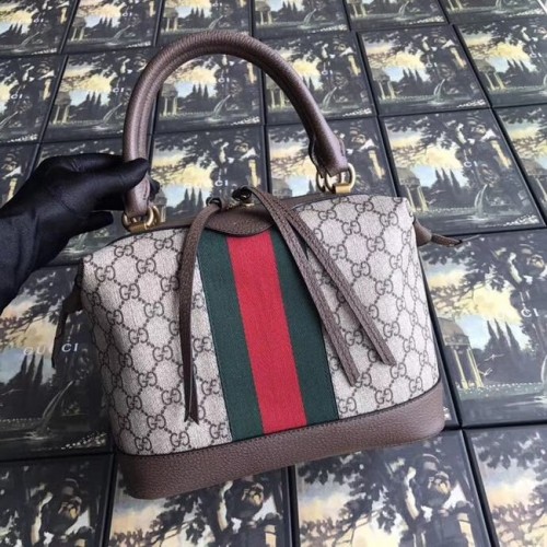 Gucci GG Canvas hochwertige Einkaufstasche 523433 braun