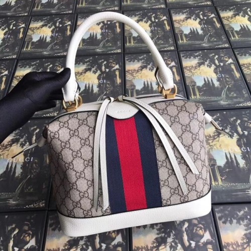 Gucci GG Canvas hochwertige Einkaufstasche 523433 weiß