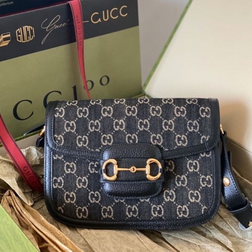Gucci Horsebit 1955 Umhängetasche 602204 Schwarz