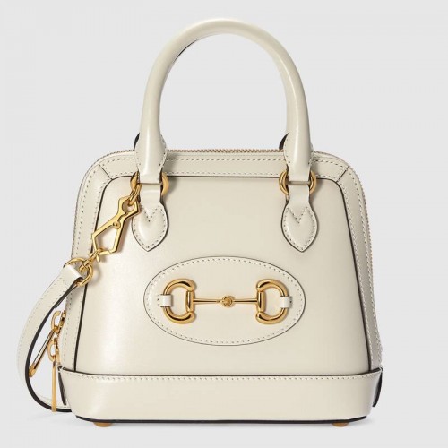 Gucci Horsebit 1955 Mini-Henkeltasche 640716 weiß